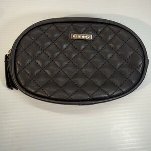 Ellen Tracy LOGO Vegan Leather Black Fanny Pack Belt Bag MSRP $60 *No Strap Incl